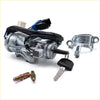 Silver metal ignition switch assembly with black key and wiring harness for mitsubishi delica cargo space gear 1994-2007