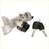 Silver and black ignition switch assembly housing with two matching keys for dodge ram promaster 2014–2019