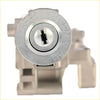 Silver metal ignition switch door lock cylinder for gm colorado canyon 2004-2012 with lock acc on start engraving