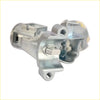 Silver-colored metal ignition switch door lock cylinder with cylindrical body for toyota hilux 2005 to 2012