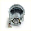 Gray metallic ignition switch cylinder with worn finish and visible internals for toyota hilux 78-84 backside view