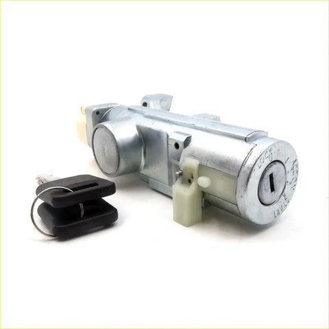 Silver metal ignition switch with black key and matching fob for nissan pathfinder 2.5l yd25 2006-2012