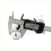 Chrome finished ignition switch lock key for nissan exa pulsar nx xe n13 1986-1990 measured at 27.81 mm