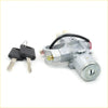 Silver ignition switch steering lock with black key fob and red wire harness for nissan pulsar sunny sentra 2000-2005