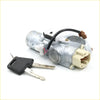 Silver metal ignition switch with black wiring beige connectors and two keys for nissan terrano regulus qx4 1999-2001