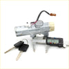 Silver metallic ignition switch with beige plastic housing and wiring with two black key fobs for nissan terrano regulus infiniti qx4 1999-2001