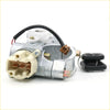 Silver metal ignition switch steering lock with beige plastic connector and black wiring for nissan terrano qx4