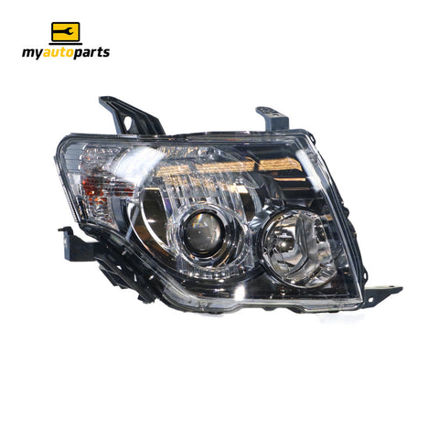 APG All Crash Halogen Black Head Lamp Drivers Side OEM