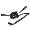 Back view of black plastic indicator wiper switch with turn signal and hazard levers for mitsubishi strada triton l200 dodge ram 50 1986-1994