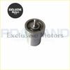 Silver metallic diesel injector nozzle with cylindrical body and central pin for mitsubishi shogun engines