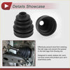Black rubber inner cv joint boot kit with clamps for toyota land cruiser 1998-2007 protects ball cage from dust and grease leaks