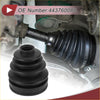 Black rubber inner cv joint boot kit with ribbed flexible design and clamps for toyota land cruiser 1998-2007
