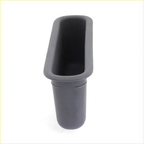 Gray plastic car cup holder insert with rectangular opening and rounded edges for toyota hilux 2004-2016 inner door handle