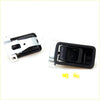 Black plastic inner door handles with metallic brackets for toyota hilux rn30 rn36 rn40 ln30 ln40 1978-1983 back side view
