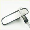 Black-framed rectangular inner rear view mirror for toyota hilux 2005-2015 with sleek reflective surface and digital display