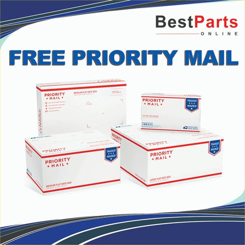 White priority mail flat-rate boxes with red and blue branding next to inner tie rod end for chevrolet silverado use