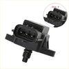Black plastic intake air pressure sensor with three-pin connector v g c for toyota 4wd ute offroad use