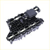 Black plastic intake manifold w control with integrated sensor housing and multiple circular ports for ram 1500 3.0l v6 diesel