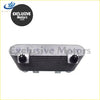 Silver aluminum intercooler with black plastic fittings and ribbed core for ford courier mazda bounty 2.5l diesel