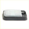 Gray plastic interior dome light for toyota hilux 1988-1997 with translucent textured diffuser panel