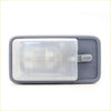 Gray plastic interior dome light for toyota hilux 1997-2005 with clear textured lens and built-in on off switch