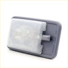 Gray plastic interior dome light for toyota hilux 1997-2005 with clear textured diffuser and on off door switch