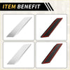 Chrome finished rectangular car side mirror cover with optional red trim for toyota tundra interior door armrest panel trim