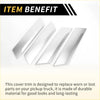 Set of four sleek chrome door sill cover trims for toyota tundra 2022-2024 pickup trucks interior use