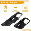 Black glossy plastic interior door handle bowl cover trim with sleek modern design for toyota land cruiser