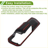 Black and red double-sided tape trim with sleek contoured design for easy install on interior door handle bowl cover trim toyota land cruiser