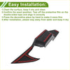 Black and red double-sided tape interior door handle bowl cover trim for toyota rav4 2019-2024 with sleek angular design