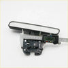 Black plastic interior rearview mirror for Toyota Hilux 1988-1997 with rectangular reflective surface and mounting bracket
