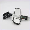 Black plastic interior mirror for Toyota hilux 1997-2006 with rectangular reflective surface and mounting bracket