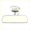 Gray plastic interior rear view mirror for toyota hilux 1978-1983 with rectangular reflective surface and mounting head