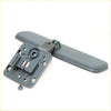 Back side of gray plastic car door handle with lock and hinge for interior rear view mirror toyota hilux ute 1988-1997