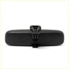 Black plastic interior rearview mirror with mounting bracket for toyota hilux 2005-2015 shown from back side