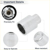 Chrome finished j wheel lock lugnut antitheft socket with hex internal threading for 4wd ute offroad Toyota wheels