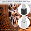 Silver and black lug nut socket adapters for toyota wheel lock nuts perfect for 4wd ute offroad use