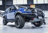 Blue ford ranger with kenda klever mt2 295 70 r17 black off-road tires rugged bumper and roof led light bar