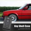 Black plastic key fob remote case shell for toyota prius 2004-2009 with two button indentations for lock and unlock