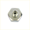 Silver hexagonal metal knock sensor adapter with threaded hole for toyota land cruiser 45l 1993–1997