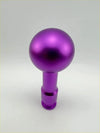 Purple metallic spherical gear shift knob with cylindrical stem for kobe billet gear knob car interior