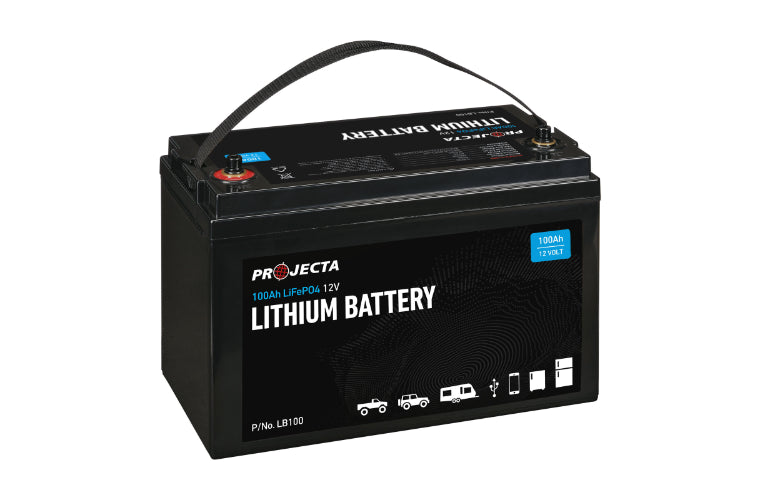 Projecta 100Ah 12V Lithium Battery 100Amp Discharge LB100