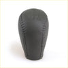 Black leather shift knob for toyota hilux vigo 2004-2010 with stitched detailing and embossed gear pattern