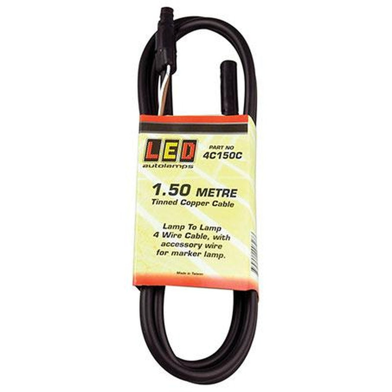 LED Autolamps Lamp To Lamp Cable 4 Core 1.5m (Suits LED