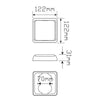 LED Autolamps Stop/Tail Red 49-LED Lamp 12/24V w/Clear