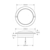 LED Autolamps Indicator Lamp Amber Round 130mm 12V 102A