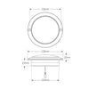 LED Autolamps Stop/Tail 21-LED Lamp 12/24V Round w/Clear