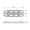 LED Autolamps Reverse LED Lamp 12/24V Horizontal/Vertical