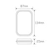 LED Autolamps Indicator Lamp Clear with Chrome Reflector